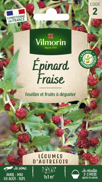Potagères - Epinard Fraise - Légumes d'Autrefois - PACKAGING_RECTO